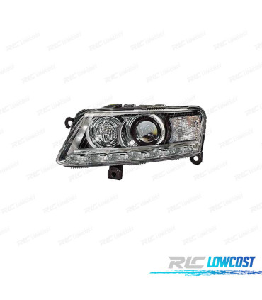 FAROL ESQ XENON PARA AUDI A6 08-10 DIURNA LED