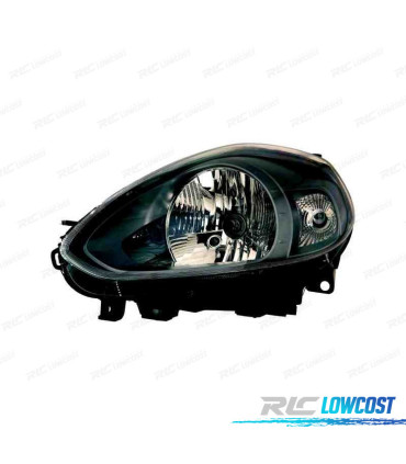 FAROL ESQ OPTICAS PARA FIAT PUNTO EVO 09- FUNDO PRETO