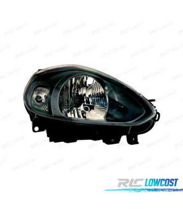 FAROL DIR OPTICAS PARA FIAT PUNTO EVO 09- FUNDO PRETO