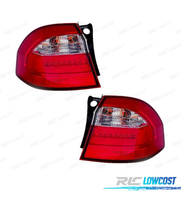 FAROLINS KIA RIO HATCHBACK 3 5D 12- BRANCO VERMELHO