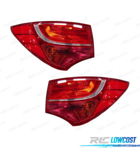 FAROLINS PARA HYUNDAI SANTA FE 13-17 BRANCO VERMELHO