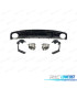 DIFUSOR AUDI A7 S LINE 16-18 LOOK RS7 PRETO BRILHANTE + PONTEIRAS DE ESCAPE PRATEADAS