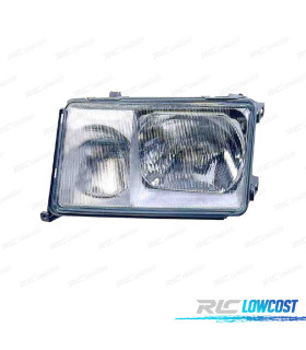 FAROL ESQ MERCEDES W124 BERLINA COUPÉ 89-93 FUNDO PRATEADO