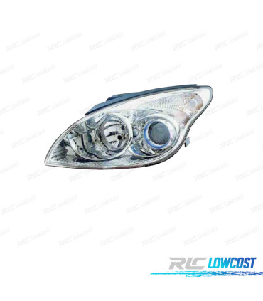 FAROL ESQ OPTICAS HYUNDAI I30 07-12 FUNDO CROMADO