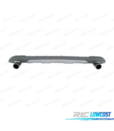 DIFUSOR BMW X1 F48 15- LOOK M + PONTEIRAS DE ESCAPE