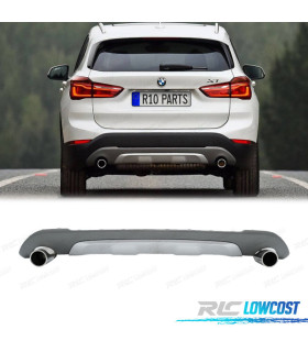DIFUSOR BMW X1 F48 15- LOOK M + PONTEIRAS DE ESCAPE