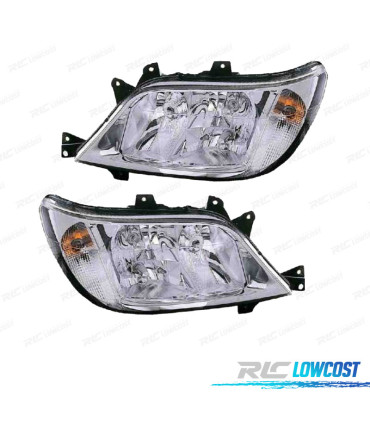 FARÓIS OPTICAS COM LUZ DE NEVOEIRO PARA MERCEDES SPRINTER 02-06