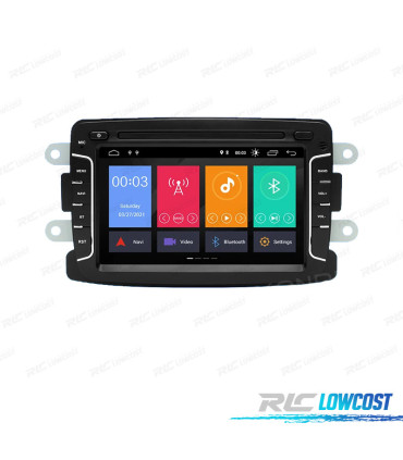 AUTO RADIO GPS PARA DACIA ANDROID 11 DUSTER DOKKER LOGAN SANDERO LODGY RENAULT CAPTUR CARPLAY