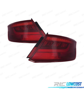 FAROLINS PARA AUDI A3 SPORTBACK 5P 12-16 LED VERMELHO FUMADOS
