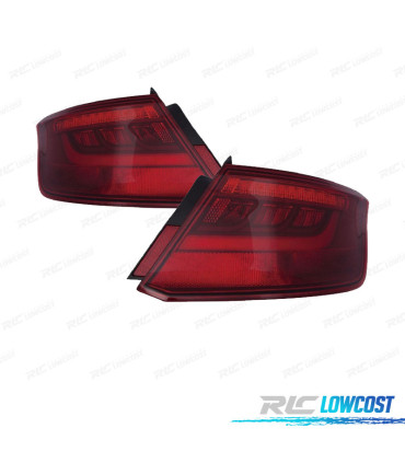 FAROLINS PARA AUDI A3 SPORTBACK 5P 12-16 LED VERMELHO FUMADOS