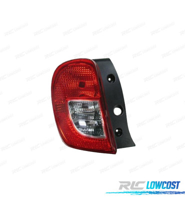 FAROLIN ESQ PARA NISSAN MICRA 14-17 BRANCO VERMELHO