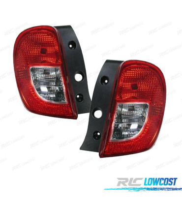 FAROLINS NISSAN MICRA 14-17 BRANCO VERMELHO