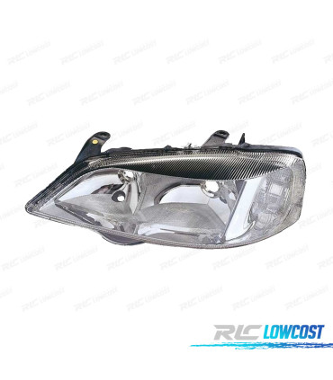 FAROL ESQ OPTICAS PARA OPEL ASTRA G 98-04 FUNDO CROMADO