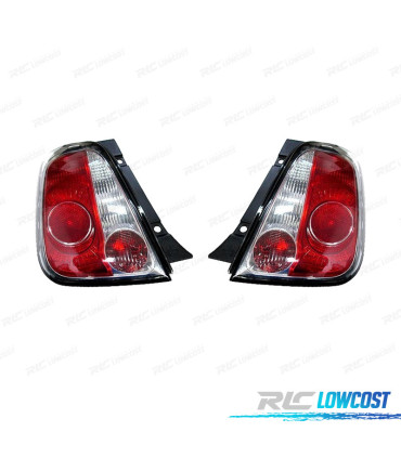 FAROLINS PARA FIAT 500 07-14 QUADRO PRETO