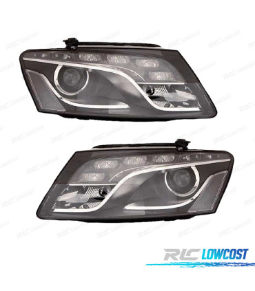 FARÓIS XÉNON PARA AUDI Q5 08-12 FUNDO PRETO