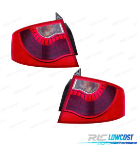 FAROLINS PARA SEAT EXEO SEDAN 11- LED BRANCO VERMELHO