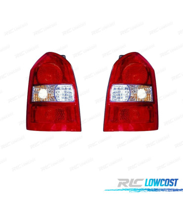 FAROLINS PARA HYUNDAI TUCSON 04-10 BRANCO VERMELHO