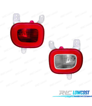 FAROLINS PARA FIAT PANDA 12- BRANCO VERMELHO