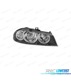 FAROL DIR ALFA ROMEO 156 03-05 LOOK CROMADO PRETO