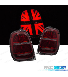 FAROLINS LED MINI COOPER F55 F56 F57 14-17 VERMELHO FUMADO