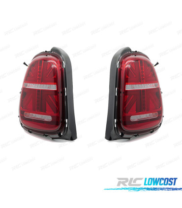 FAROLINS LED MINI COOPER F55 F56 F57 14-17 VERMELHO BRANCO