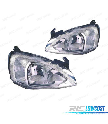 FARÓIS ÓPTICAS PARA OPEL CORSA C 00-03 COMBO 01- VAL