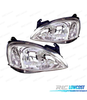 FARÓIS OPTICAS PARA OPEL CORSA C 00-03 E COMBO 01- VAL