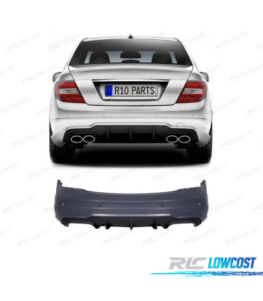 PARA-CHOQUES TRASEIRO MERCEDES CLASE C W204 07-14 PDC LOOK AMG C63