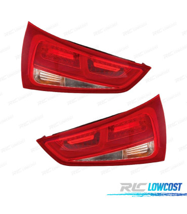 FAROLINS PARA AUDI A1 SPORTBACK 10-14 BRANCO LED VERMELHO