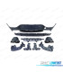 DIFUSOR TRASEIRO MERCEDES CLASE GLC C253 COUPE 16-19 LOOK GLC63 + PONTEIRAS DE ESCAPE PRETAS