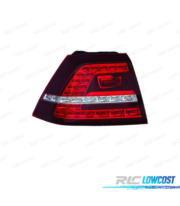 FAROLIN ESQ PARA VOLKSWAGEN VW GOLF VII GTI GTD 12-17 BRANCO LED VERMELHO