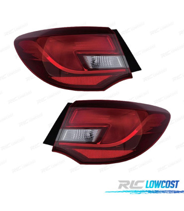 FAROLINS OPEL ASTRA J SEDAN 12- BRANCO VERMELHO