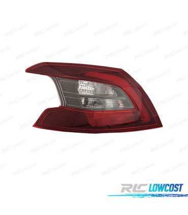 FAROLIN ESQ PARA PEUGEOT 308 II RESTYLING 17-21 LED VERMELHO FUMADO
