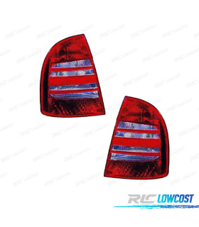FAROLINS PARA SKODA SUPERB 02-08 VERMELHO
