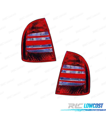 FAROLINS PARA SKODA SUPERB 02-08 VERMELHO