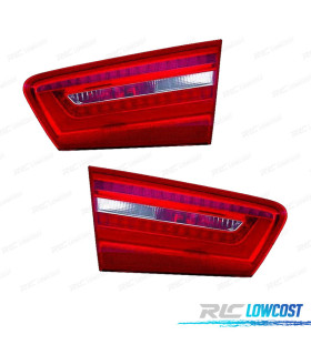FAROLINS PARA AUDI A6 4P 11-13 BRANCO LED VERMELHO