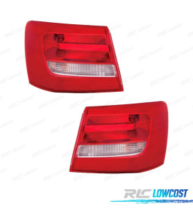 FAROLINS PARA AUDI A6 AVANT 11-13 BRANCO VERMELHO