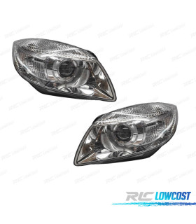 FARÓIS ÓPTICAS COM REGULAÇÃO ELÉCTRICA PARA SKODA FABIA 07-09 E ROOMSTER
