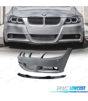 PÁRA-CHOQUES BMW E90 E91 05-08 PDC + SPOILER FRONTAL LOOK M PERFORMANCE