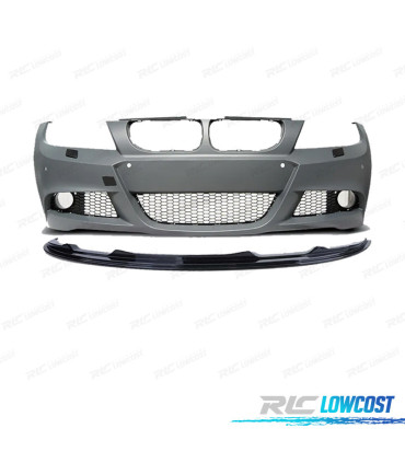 PARA-CHOQUES BMW E90 E91 LCI 08-12 LOOK M PDC SRA + SPOILER FRONTAL