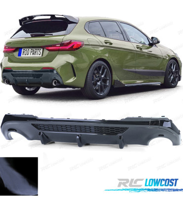 DIFUSOR BMW F40 19- LOOK M 135i PRETO BRILHANTE