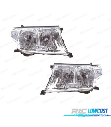 FARÓIS OPTICAS COM REGULAÇÃO ELÉCTRICA PARA TOYOTA LAND CRUISER FJ200 07-08