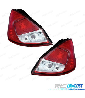 FAROLINS PARA FORD FIESTA 3 5P 13- BRANCO VERMELHO