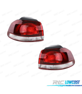 FAROLINS EXTERIORES TRASEIROS PARA VOLKSWAGEN VW GOLF VI 3/5P 08-10 LOOK GTI FUMADO