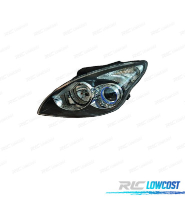 FAROL ESQ OPTICAS PARA HYUNDAI I30 07-12 FUNDO PRETO