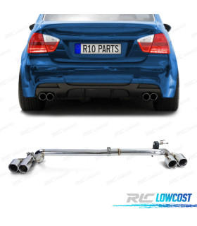JOGO DE CONVERSÃO 4 TUBOS DE ESCAPE BMW E90 E91 05-12 PACOTE M DUPLO AMBOS LADOS