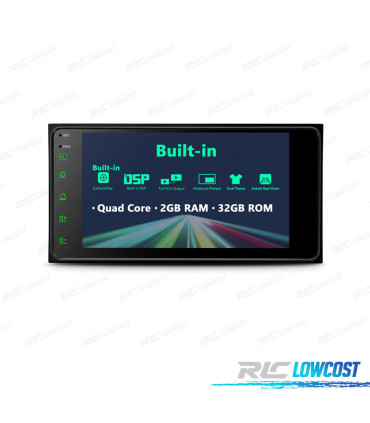 AUTO RADIO GPS ANDROID 10 PARA TOYOTA COROLLA CAMRY YARIS VIOS RAV4