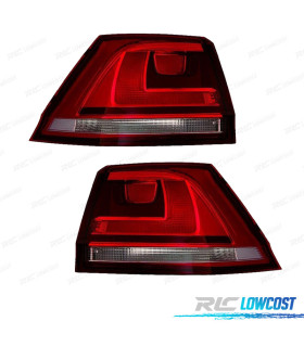 FAROLINS PARA VOLKSWAGEN VW GOLF VII VARIANT 12-17 FUMADOS VERMELHO