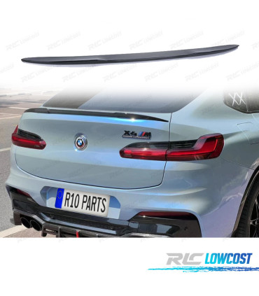 AILERON SPOILER TRASEIRO BMW X4 G02 18- LOOK M PERFORMANCE PRETO BRILHANTE