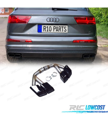 PONTEIRAS DE ESCAPE AUDI Q7 2.0T GASOLINA 16-19 LOOK SQ7 PRETAS